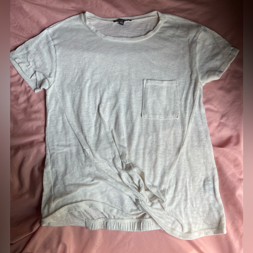 Tied Bottom Tee • Size Small